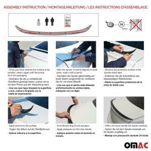 Audi A6 Spoiler - Omac - Plastic, 115 cm - Black - '05-'11